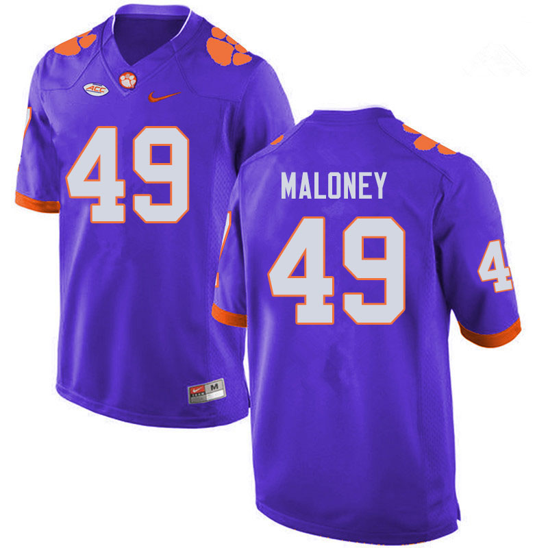 Men #49 Matthew Maloney Clemson Tigers College Football Jerseys Sale-Purple